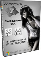 Русская Windows 7 Black Edition 32bit 64bit 2018